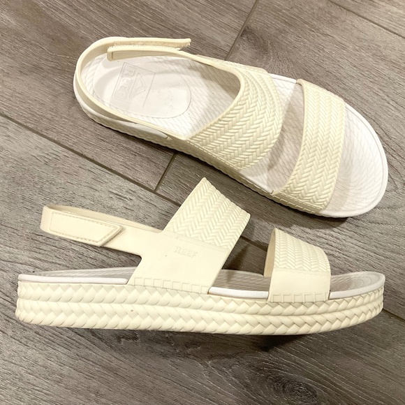 REEF Water Vista Platform Off White Size 8 - Picture 1 of 6
